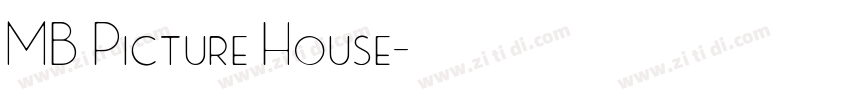 MB Picture House字体转换
